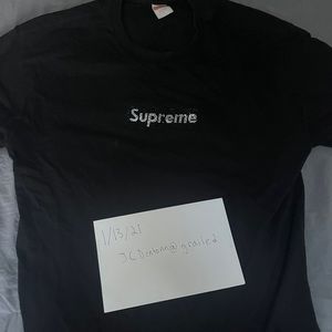 Supreme Swarovski black box logo
